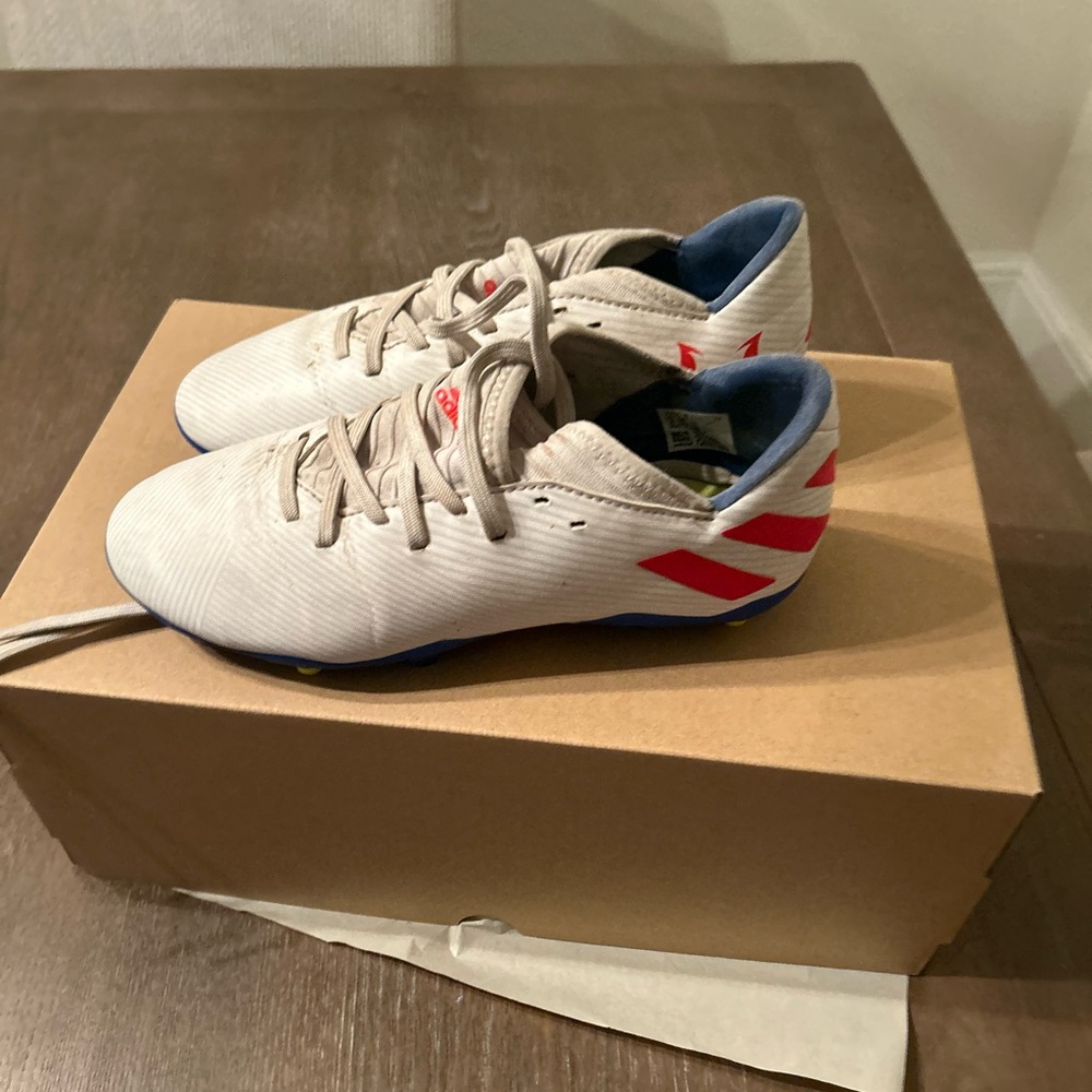 Adidas Kids Soccer cleats - White and Red